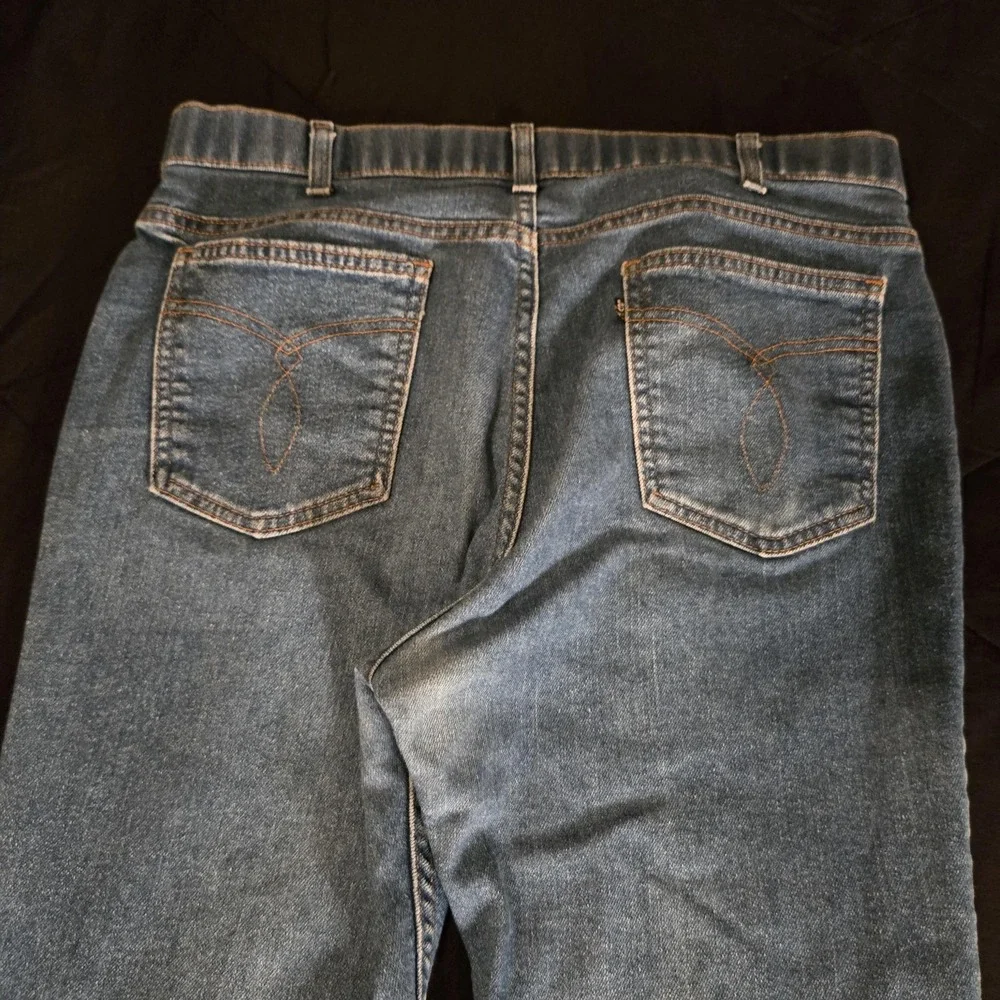 Vintage 80s Levi's Black Tab Skosh More‎ Room Bootcut Jeans USA W36 L29 Rare